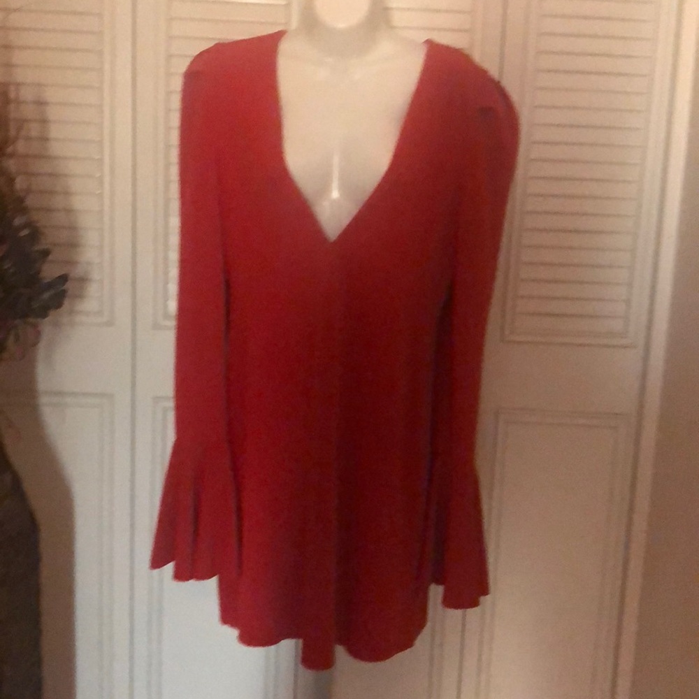 Free People long sleeve bell sleeve dress. NWT